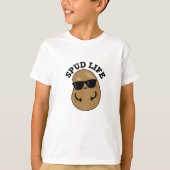 Spud Life Funny Potato Pun T-shirt (Voorkant)