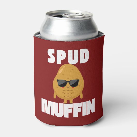 Spud Muffin Funny Potato Pun Blikjeskoeler (Blikje Voorkant)