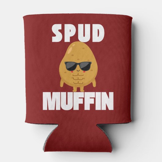 Spud Muffin Funny Potato Pun Blikjeskoeler (Achterkant)
