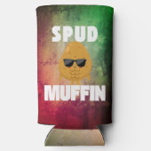 Spud Muffin Funny Potato Pun Seltzer Blikjeskoeler (Achterkant)
