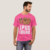 Spud Squad Grappig Aardappel Vriend Team Groente T-shirt (Voorkant volledig)