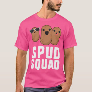 Spud Squad Grappig Aardappel Vriend Team Groente T-shirt