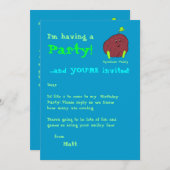 Spudman Paddy party nodigt uit Kaart (Voorkant / Achterkant)