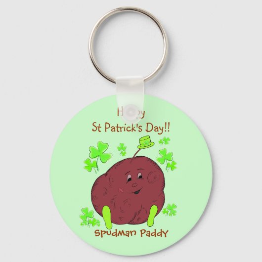 Spudman Paddy St Patrick's Day sleutelhanger (Voorkant)