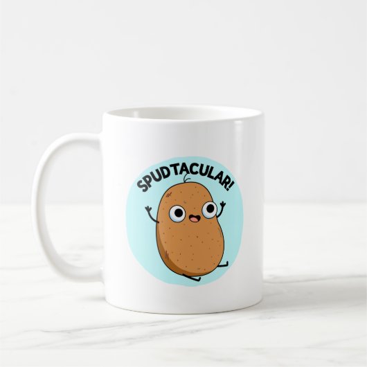 Spudtacular Funny Potato Pun Koffiemok (Links)
