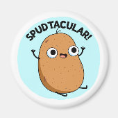 Spudtacular Funny Potato Pun Magneet (Voorkant)