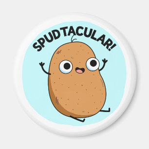 Spudtacular Funny Potato Pun Magneet