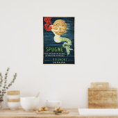 SPUGNE MERMAID SPONGE  Italiaans Venezia Poster (Keuken)