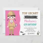 Spuion secret agent Feest Uitnodiging (Voorkant)