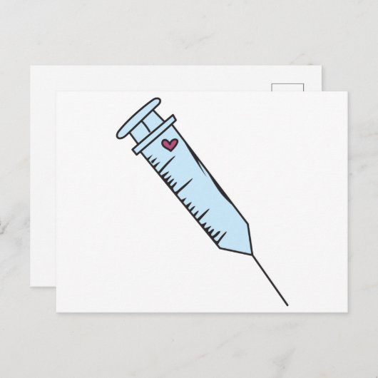 Spuit Briefkaart (Voorkant / Achterkant)