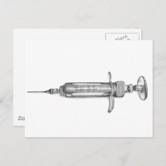 Spuit Briefkaart (Voorkant / Achterkant)