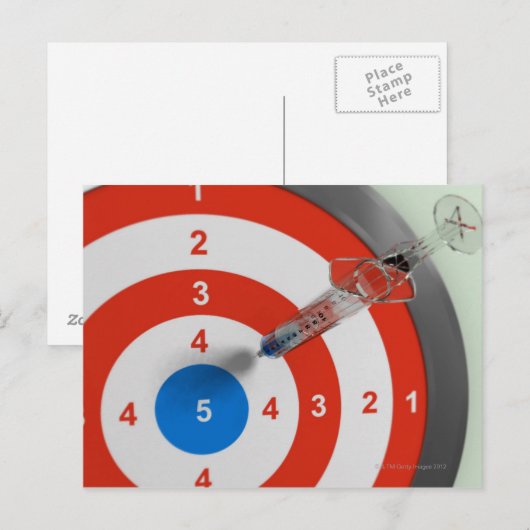 Spuit Dart Briefkaart (Voorkant / Achterkant)