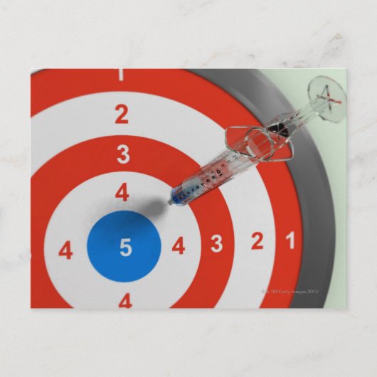 Spuit Dart Briefkaart (Voorkant)