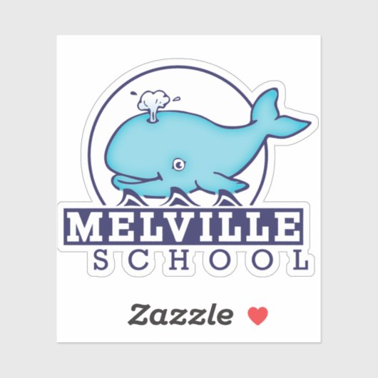 Spuit de walvis Decal Sticker (Vel)