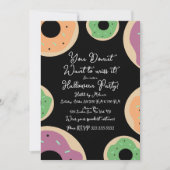 Spuit Donut Kostuum Halloween Feest Script Kaart (Voorkant)