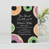 Spuit Donut Kostuum Halloween Feest Script Kaart (Staand voorkant)