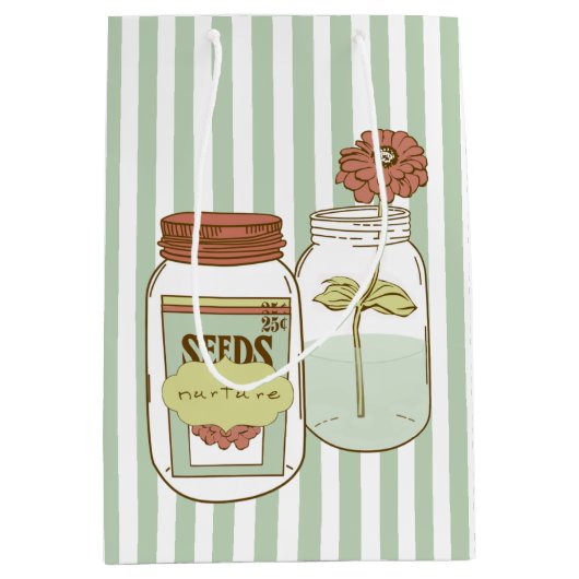 Spuit en bloemenzak medium cadeauzakje (Voorkant)