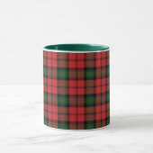 Spuit Green Red Black Kerr Tartan Mok (Midden)