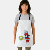 Spuit in Tennis met Tennis racket Schort (Insitu)