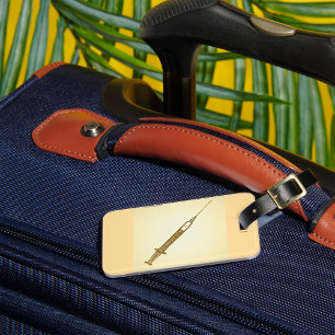 spuit Medical Healthcare Sketch Bagagelabel