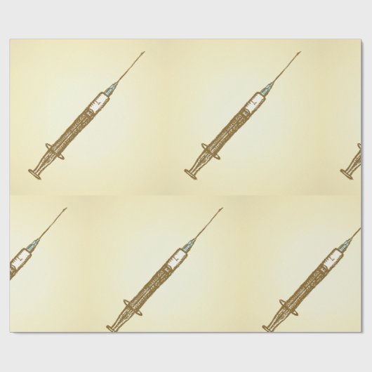  spuit Medical Healthcare Sketch Cadeaupapier (Vlak)