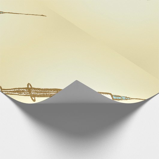  spuit Medical Healthcare Sketch Cadeaupapier