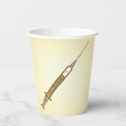  spuit Medical Healthcare Sketch Papieren Bekers (Voorkant)