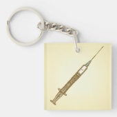 spuit Medical Healthcare Sketch Sleutelhanger (Voorkant)