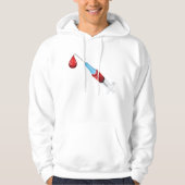 Spuit met een rode druppel hoodie (Voorkant)