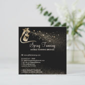 Spuit Tan Aftercare Tips Bronze Body Kaart (Staand voorkant)