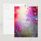 Spuit van harten valentijn briefkaart (Voorkant / Achterkant)