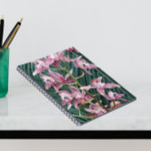 Spuit van roze cyberorchideeën notitieboek