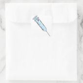 Spuit Vierkante Sticker (Tas)