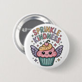 Spuit Vriendelijkheid | Cupcake Ronde Button 5,7 Cm (Voorkant /achterkant)