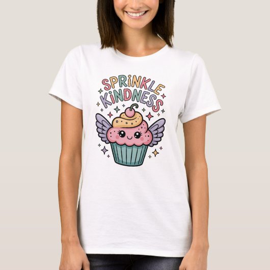 Spuit Vriendelijkheid | Cupcake T-shirt (Voorkant)