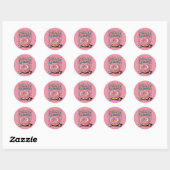Spuit Vriendelijkheid | Donut Ronde Sticker (Vel)