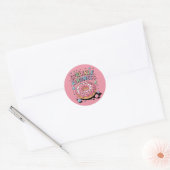 Spuit Vriendelijkheid | Donut Ronde Sticker (Envelop)