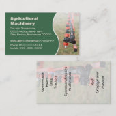 Spuitarm voor landbouwgewassen visitekaartje (Voorkant / Achterkant)