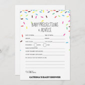 Spuitbabyfeest - Bewerkbare naam, 5x7 Kaart (Voorkant / Achterkant)