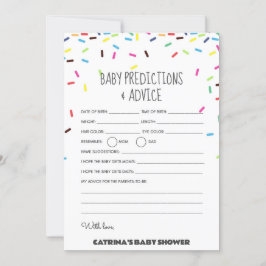 Spuitbabyfeest - Bewerkbare naam, 5x7 Kaart