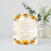 Spuitbaptisme zonnebloemen Eucalyptusgoudtweeling (Staand voorkant)