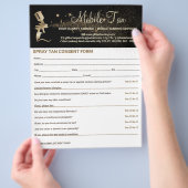 Spuitbruiner Zakelijk Plan Toestemming Waiver Form Flyer (Hand)