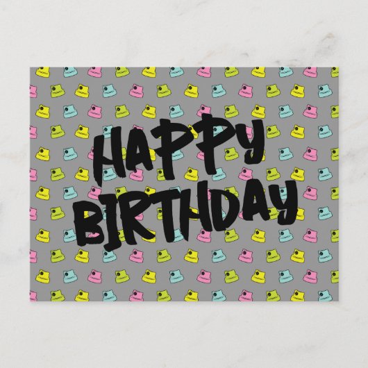 Spuitbus dop - Gefeliciteerd Briefkaart (Voorkant)