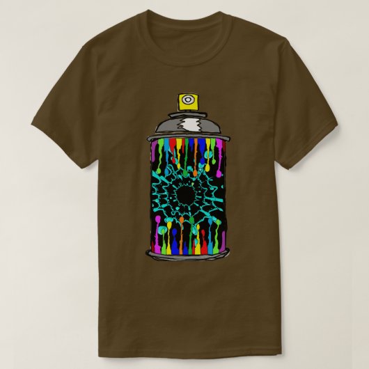 Spuitbus kan verf graffiti spuiten t-shirt (Design voorkant)