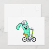 Spuitbus met fiets briefkaart (Voorkant / Achterkant)