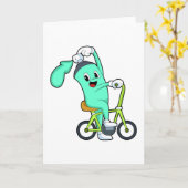 Spuitbus met fiets kaart (Gele Bloem)