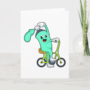 Spuitbus met fiets kaart