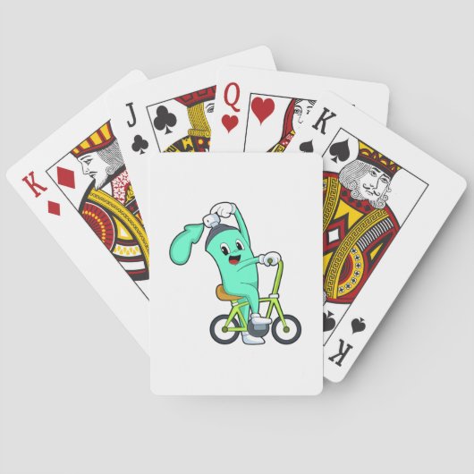 Spuitbus met fiets pokerkaarten (Achterkant)