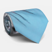 Spuitdew Dandelion Sky Blue Background Stropdas (Opgerold)