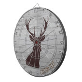 Spuitdoekje op witte dartboard dartbord (Voorkant Rechts)